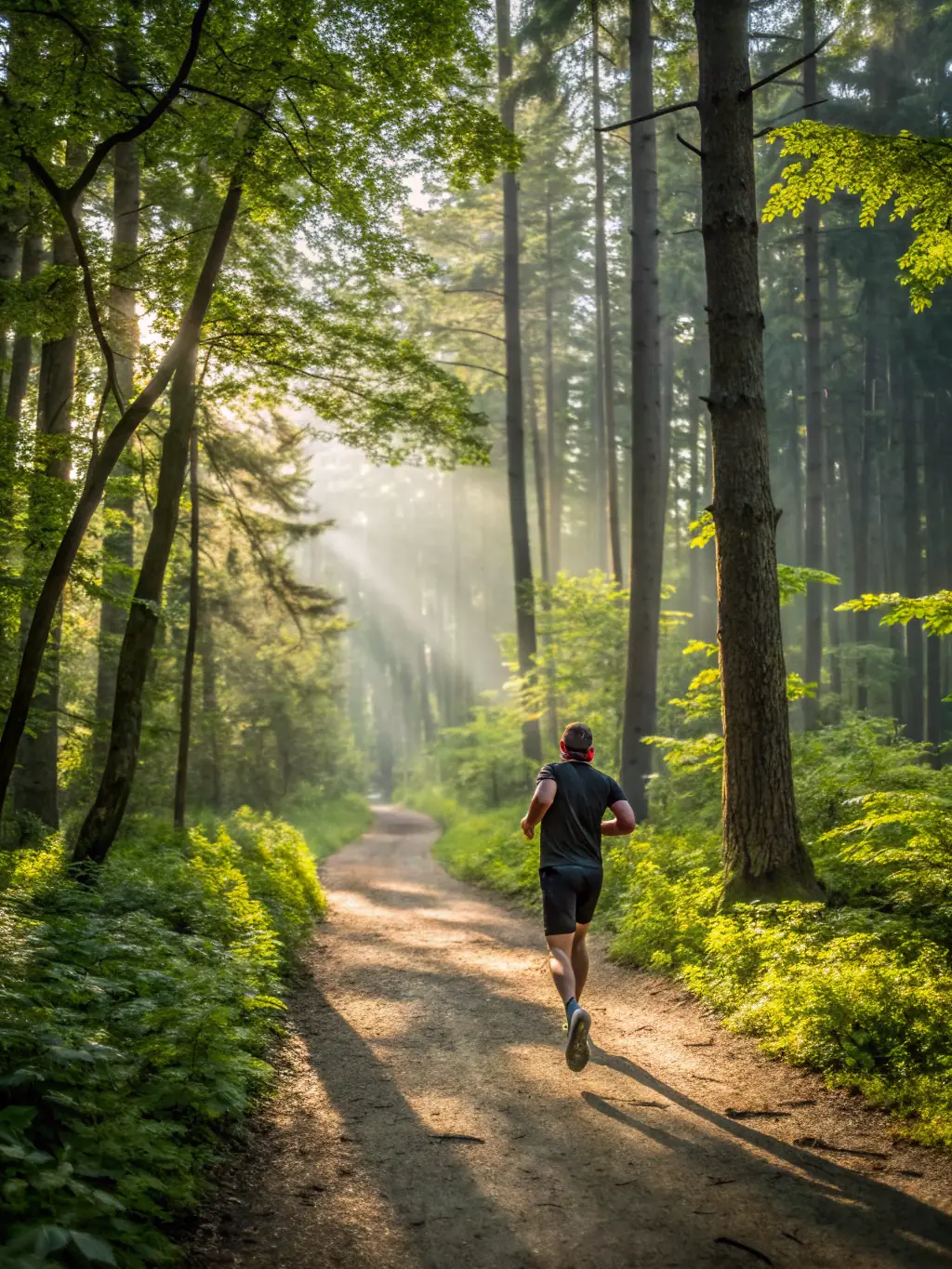 Runners participating in a group training session, practicing pacing and endurance on a scenic trail, led by a CTN coach.